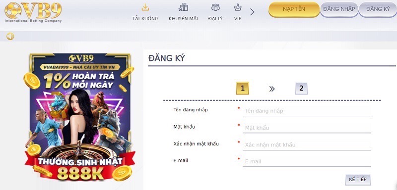 Hướng dẫn đăng ký chơi game nổ hũ tại nhà cái Vuabai9